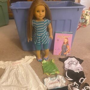 American Girl Doll McKenna with Outfits and Accessories